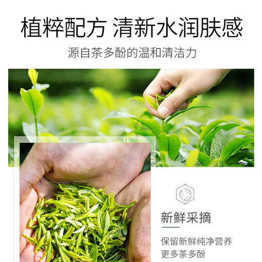 Botanical Pregnant Pregnant Makeup Remover Natural Gentle Makeup Remover Leaves on the eyes and lips for free. You can give it to your wife during the Chinese Valentine's Day Green Tea Deep Cleansing Makeup Remover 200ml