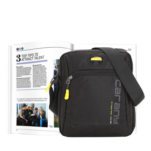Kara Sheep Casual Sports Bag Men's Shoulder Bag Multi-Purpose Crossbody Bag Lightweight Trendy Chest Bag CX4007 Black