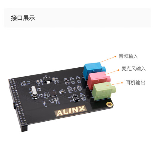 ALINX 音频模块 WM8731 配套 FPGA黑金开发板 AN831 AN831模块