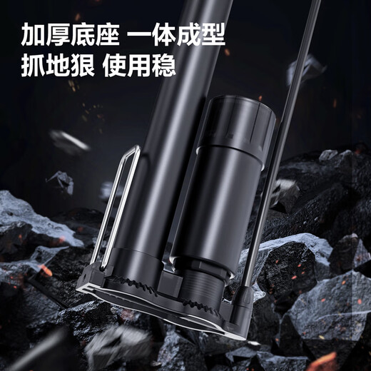 Deli multi-function high-pressure air pump bicycle electric motorcycle basket football swimming ring with air pressure gauge