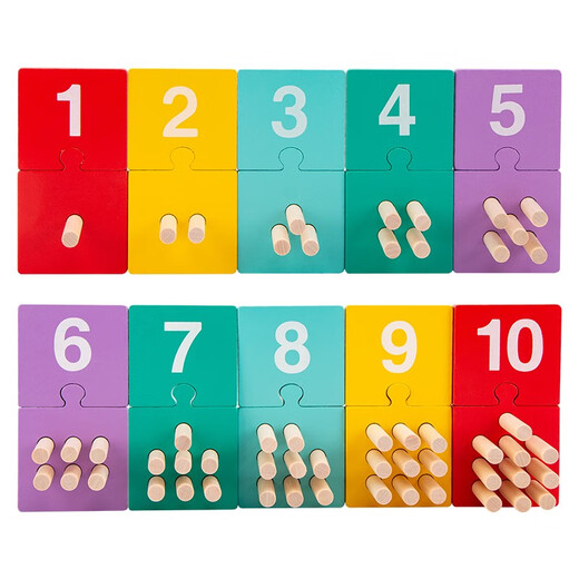 Kinder für frühkindliche Bildung Mathematikunterricht AIDS zur Erkennung von Zahlen, Farbübereinstimmungen, Perlen, Zahlenübereinstimmungsspielzeug-Spielzeug-Kinder-Digitalstick--TL