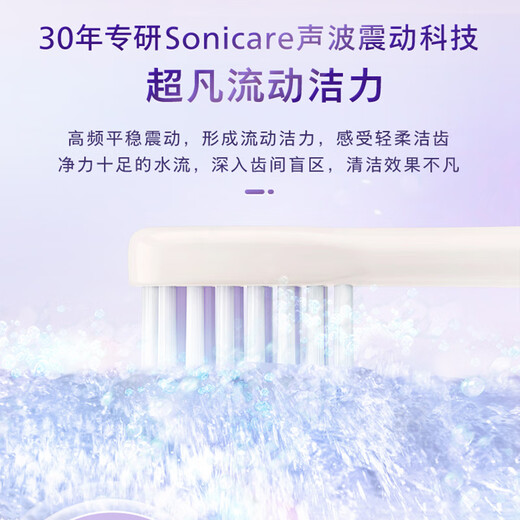 Philips Electric Toothbrush S1 Adult Birthday Gift Couple Model for Boys and Girlfriends 3 Modes Flexible SPA Brush Head Yummy Brush Purple HX2411/01