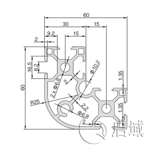 Qiyu Industrial Aluminiumprofil 3030 Europäische Standard -Aluminium -Legierungsprofil 30x30 Aluminiumprofilzubehör Customized Fischtank Stand Workbench European Standard 6630