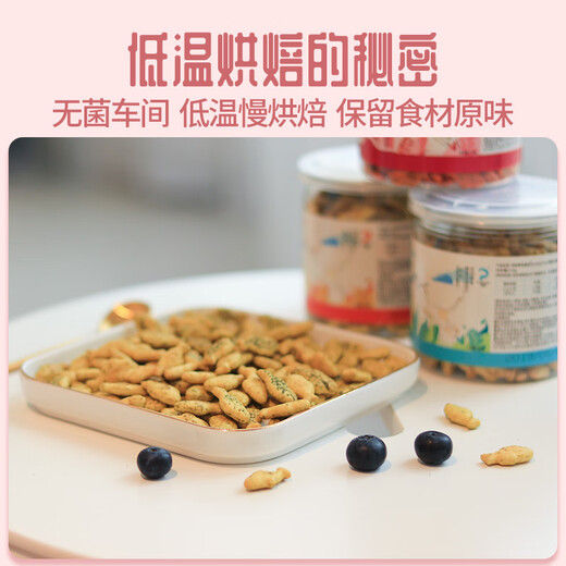 最宠（Paddy Time）猫零食小鱼猫饼干100g猫薄荷宠物成幼猫咪磨牙洁齿吐毛球逗猫奖励