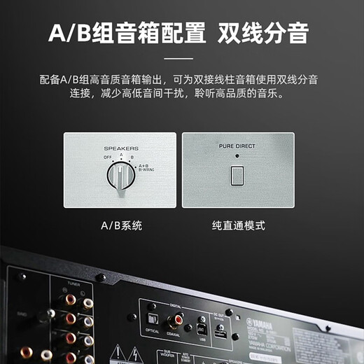 Yamaha (YAMAHA) R-S202 high-fidelity fever amplifier HIFI stereo 2.0 amplifier TV computer living room home amplifier R-S202
