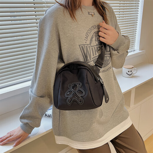 Beibei bag small bag female new lightweight crossbody bag shell bag casual women's bag wild shoulder bag birthday gift to girlfriend black