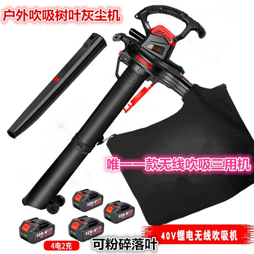 XMSJ outdoor lawn hair dryer garden leaf vacuuming and fallen leaves collector cleaning high power blowing and suction dual-purpose artifact 21V wireless hair dryer 3888TV single battery 6 gears