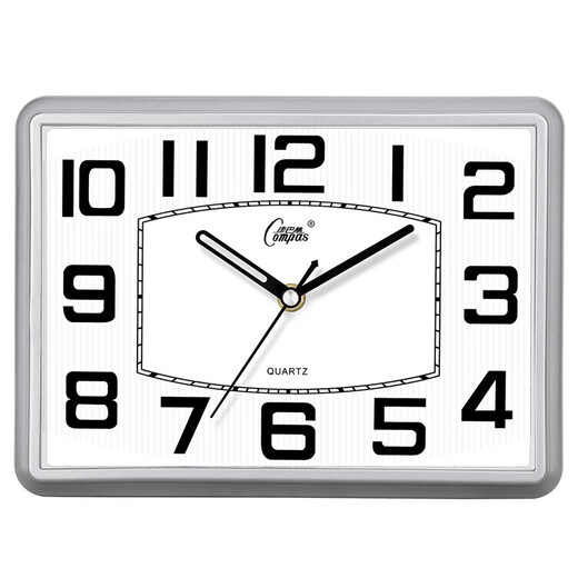 Combas desk clock living room simple table clock creative quartz clock fashion perpetual calendar clock modern calendar temperature bedside clock 2990 silver
