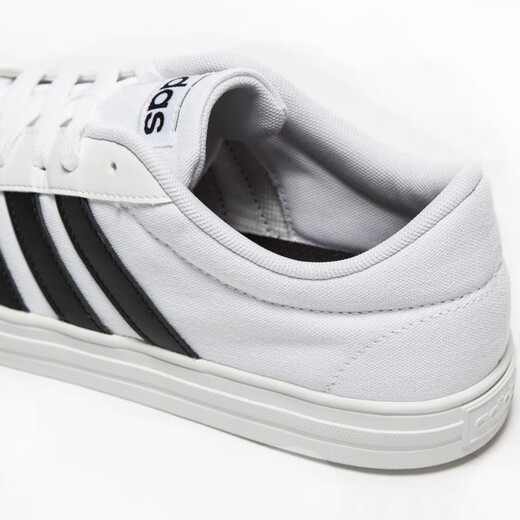 ADIDAS阿迪达斯男鞋运动鞋 秋季休闲鞋时尚舒适耐磨低帮透气休闲鞋 AW3889/帆布/白色 44