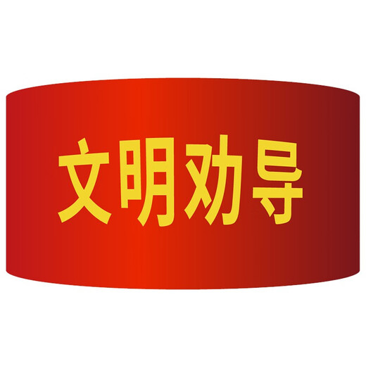 赫思迪格 红袖章 袖标 志愿者巡逻监督管理袖标 配10个别针 监护人（10个）JG-1476