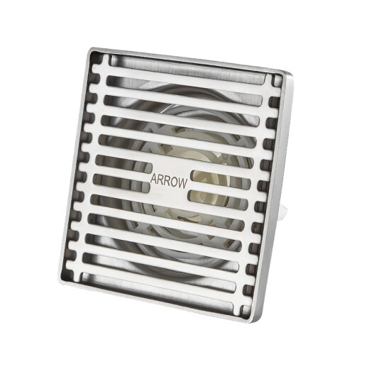 ARROW 304 stainless steel shower floor drain, anti-blocking, insect-proof, overflow-proof, large-displacement, cockroach-proof, odor-proof toilet bathroom