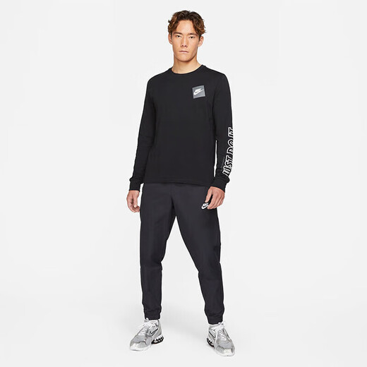 Nike (Nike) Männer-Jogginghose, dünner Sommerstil, gewebte Fußhose, komfortable und vielseitige DD5311-010 Black XL
