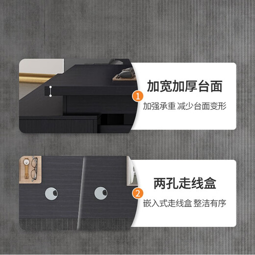 Zimulin office desk and chair combination simple modern office furniture manager employee single desk executive desk boss desk simple white total length 180* desktop width 80cm