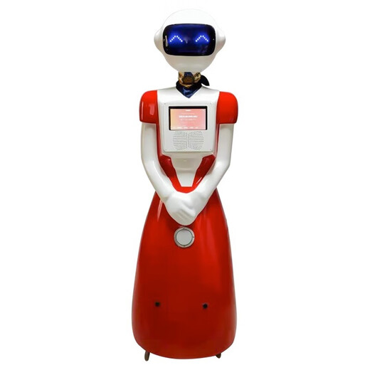 
Fengyang Technology Hotel Hotel Restaurant Hotels and Restaurants Automatic sensing front desk welcomes guests commercial trackless intelligent robot Red welcomes guests