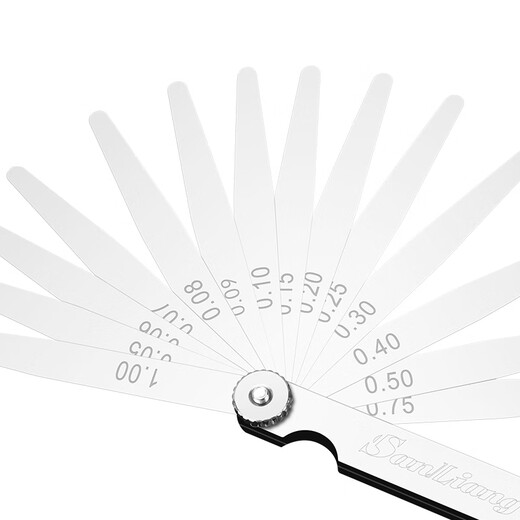 Three-quantity high-precision 0.02 feeler gauge gap gauge single-piece thickness gauge set feeler gauge 14-piece set (0.05-1.0mm) feeler gauge *100mm