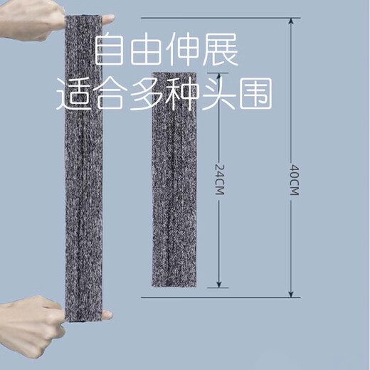 境珧运动发带男士头带带头巾吸汗跑步篮球健身头戴导汗巾发箍 黑色发带