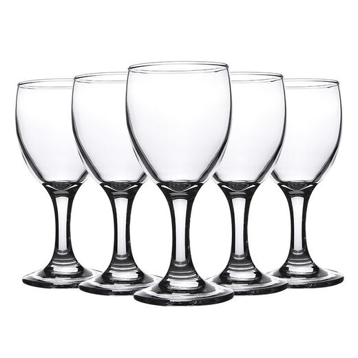 Yongcai thickened glass red wine glass set household goblet wine glass decanter tall white wine glass hotel 120ml (12 pieces) about 2.2 taels