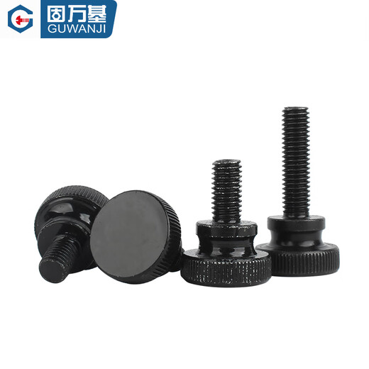 Guwanji GB834 Schwarzes, hochköpfiger Hand-Etge-Bolt Black Zink mit großer Kopfschleuder handgeschlagener Schraubeschraube M4x6 (20 Teile)