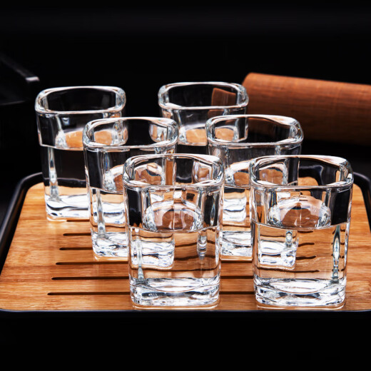 Tianxi (TIANXI) white wine glass, small liquor, whiskey, foreign wine cup, wine cup, mouth cup, Maotai cup, 6-piece set