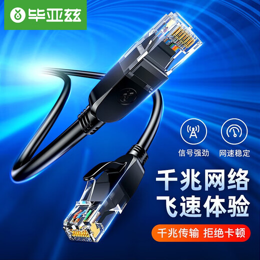 Biaz Kategorie 6 CAT6 Netzwerkkabel 12 Meter Hochgeschwindigkeits-Gigabit-Netzwerkkabel Heimcomputer Breitband-Set-Top-Box ungeschirmter 8-adriger Twisted-Pair-Technik-Jumper