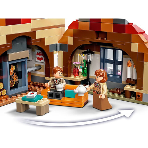乐高（LEGO）新年礼物积木拼插儿童益智玩具 哈利·波特系列霍格沃兹城堡 75980巢穴攻击（1047颗粒）