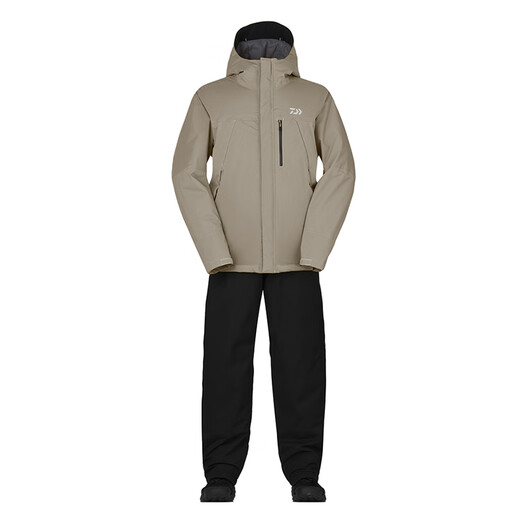 达亿瓦（DAIWA）秋冬DW-3523 防寒套装防风冬装钓鱼服户外防雨外套 黑色 L