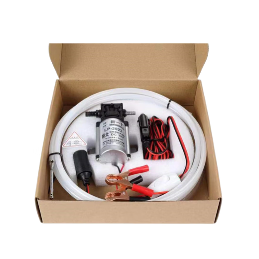 Mengdong 2023 car fuel tank oil pumping artifact electric oil pump gasoline manual oil pumping pipe large flow with lead 12V electric oil pumping set + free 2 meters spare pipe
