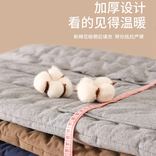 Mukis pure cotton vest for men, grandpa and dad, elders thickened warm vest, middle-aged and elderly cotton vest vest for inner wear in winter, navy blue XXL (recommended 163-175cm/125-140Jin Jin is equal to 0.5kg)