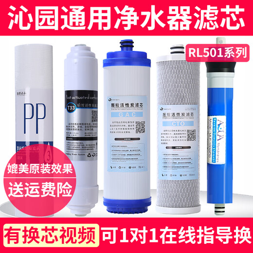 Qinyuan Water Purification Machine RL-501ABCDQR-RO-05AERL-701AKRL403ABCKRT23800 Filterelement Qysunny-R701 [1 Satz von 7 Kernset]