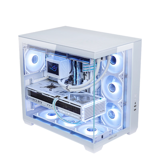 ASUS U7 265K ASUS ROG family bucket 5080 host pure white sea view room graphics card game e-sports live broadcast DIY assembly machine computer machine Ultra7 265KF+RTX5070TI | 2