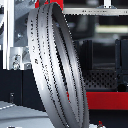 
Qiwang Band Saw Blade High-speed Hacksaw Blade Band Broadband M42 Bimetallic Band Saw Blade Thick Large Tooth Cutting Machine Metal Saw Blade 67X11150