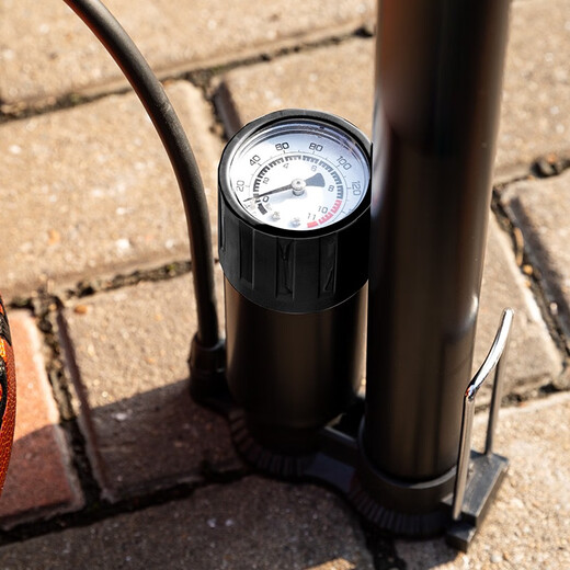 Deli multi-function high-pressure air pump bicycle electric motorcycle basket football swimming ring with air pressure gauge