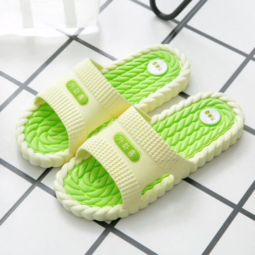 Guapos 2020 nuevas zapatillas nuevas para hombres anti-deslizamiento de la casa de la casa de la casa de interior pareja de masajes al aire libre hombres oscuro azul 9859 40 (40-41)