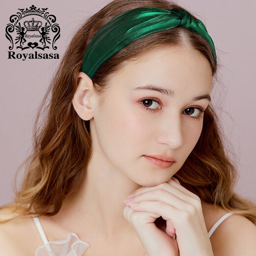 Royal sasa Korean spring and summer oversized bow mesh sweet candy-colored hair accessories headdress girly style headband green GR