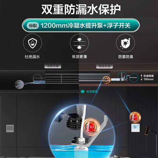 Hisense Hisense central air-conditioning duct machine One-to-one realm flagship version One-price all-inclusive Seiko installation Household embedded 3-layer purification Full DC frequency conversion air conditioner 3 HP HUR-72WH/YDZBp