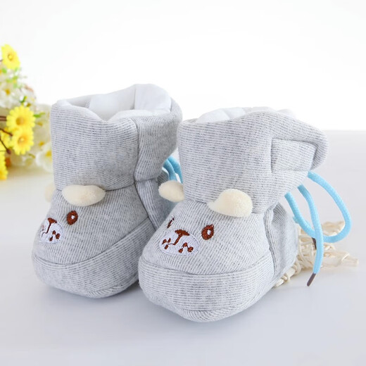 Tragen Sie warme Neugeborene, weiche Sohle ohne Knochen ohne Babyschuhe mit kleinem Monat mit Samt, die im Herbst und Winter eingedickt sind. Pink 0-6