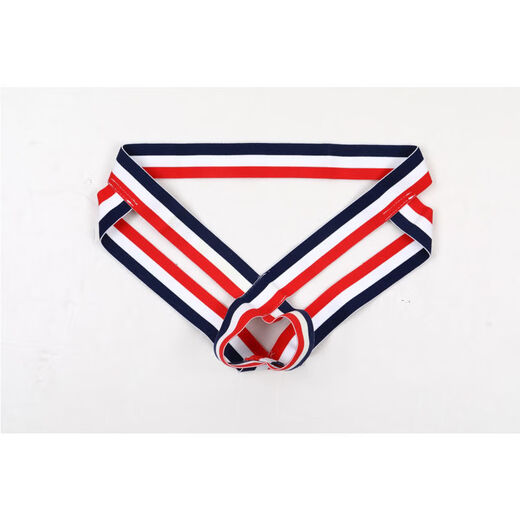 Men's sexy underwear, perverted men's low-waisted sexy double thongs, personality, passion, empty rings, sexy letters, trendy t-pants, close-fitting, traceless, gun, bullet and egg separation role play, green M