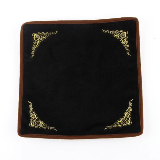 Pei Linkai black and white double-sided jewelry display cloth double-sided velvet counter jewelry jade jade viewing cloth cultural play display doily 35cm*35cm