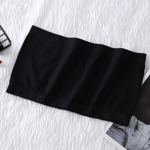 Tsing Yi Maxiang summer seamless breathable one-piece anti-exposure tube top strapless bottoming women's underwear bra with trendy apricot color