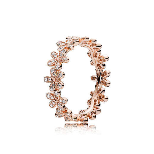 PANDORA Dazzling Daisy Ring Rose Gold Plant Flower Fashion Personalized Birthday Gift for Girlfriend