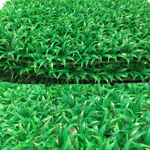 Qiyihang simulated lawn plastic artificial fake outdoor turf large grass belt indoor balcony decorative wall plant mat 40X60 large grass belt 6 flowers