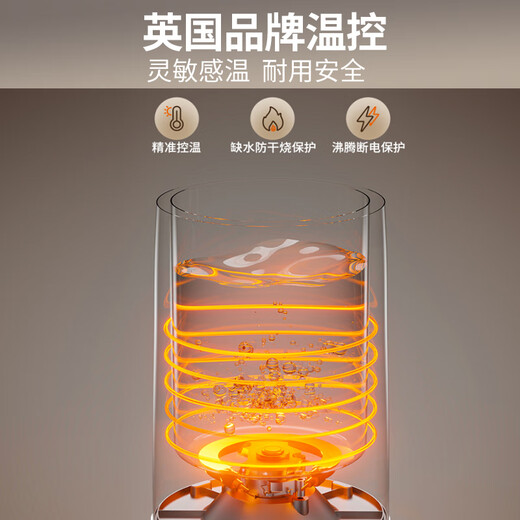 Joyoung kettle electric kettle 1.5L 5-stage water temperature 304 stainless steel one-piece seamless 0 glue thermostatic kettle K15ED-W520