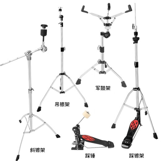津宝 烤漆架子鼓JBM5815儿童架子鼓家用5鼓3镲入门专业演奏打击乐器 5鼓4镲绿色火星绿渐变色 5鼓3镲