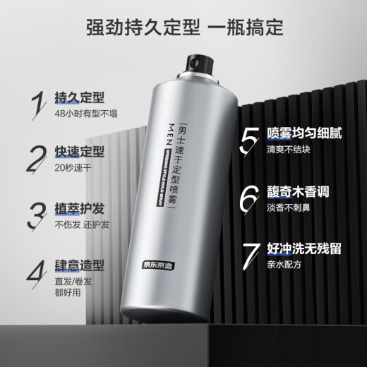 Made in Tokyo, men's quick-drying styling spray 50ml hair spray, hair fluffy spray, dry gel spray, natural and long-lasting