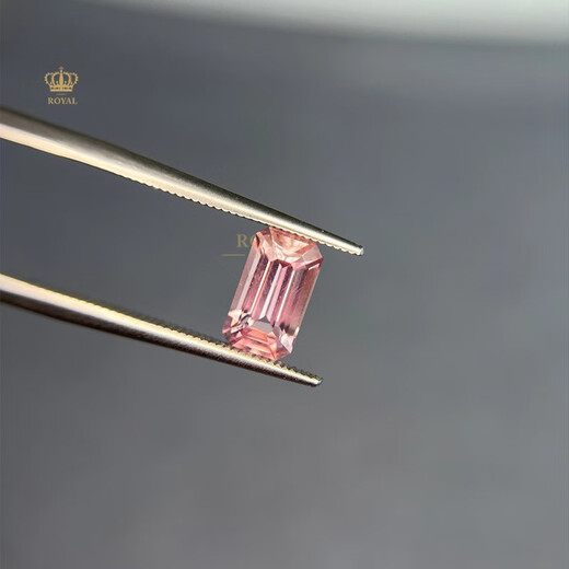 ROYALPICK Padparadscha 1.5 carat loose stone customized inlaid ring for wife and girlfriend holiday birthday gift 1.5 carat padparadscha loose stone