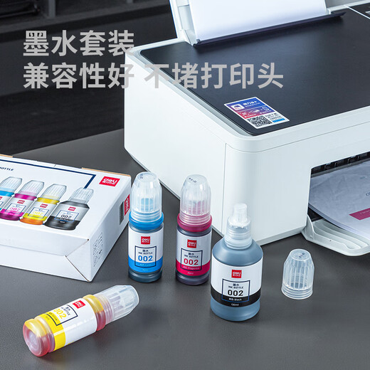DELI02 Tinte geeignet für EPSON T03X1 L4158 L4168 6168 L6178 L6198 T03X4-002 Tinten-Tinter-Tinten-Set Tinter Tinter