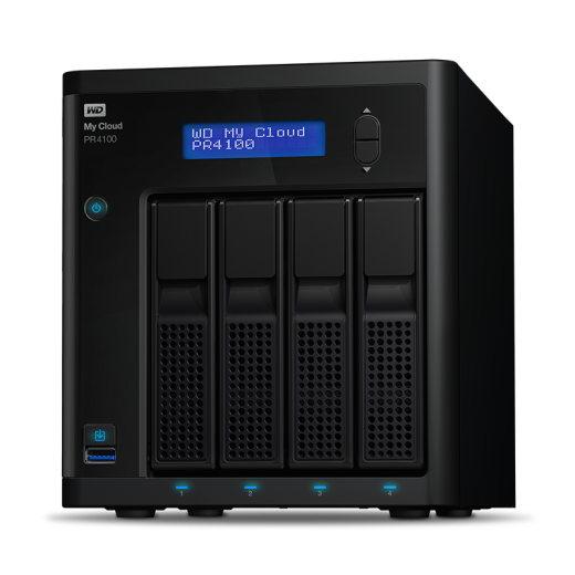 Western Digital (WD) NAS network storage server shared private cloud network disk disk array hard disk cabinet MyCloudPR4100 standard (WDBNFA0000NBK) 16TB (4T enterprise grade*4)