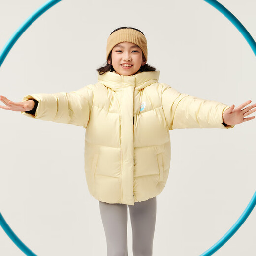 ASICS (ASICS) Ropa para niños Chicas de tres a prueba de chicas de tres a prueba Invierno 2024 Chaqueta de pan de manga de hojaldre suelto 334241074003