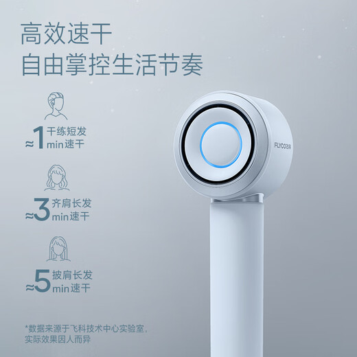 FLYCO high-speed hair dryer, home appliance hair dryer, dormitory negative ion, high wind, quick drying, portable hair dryer, confession of love, holiday gift for male and female friends, free hanger, starry sky gray