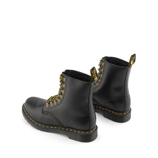 Martin (Dr.Martens) 1460 hommes et femmes Pascal confortables et polyvalentes plus en velours chaud 8-hole-fille martin bottes noir 36